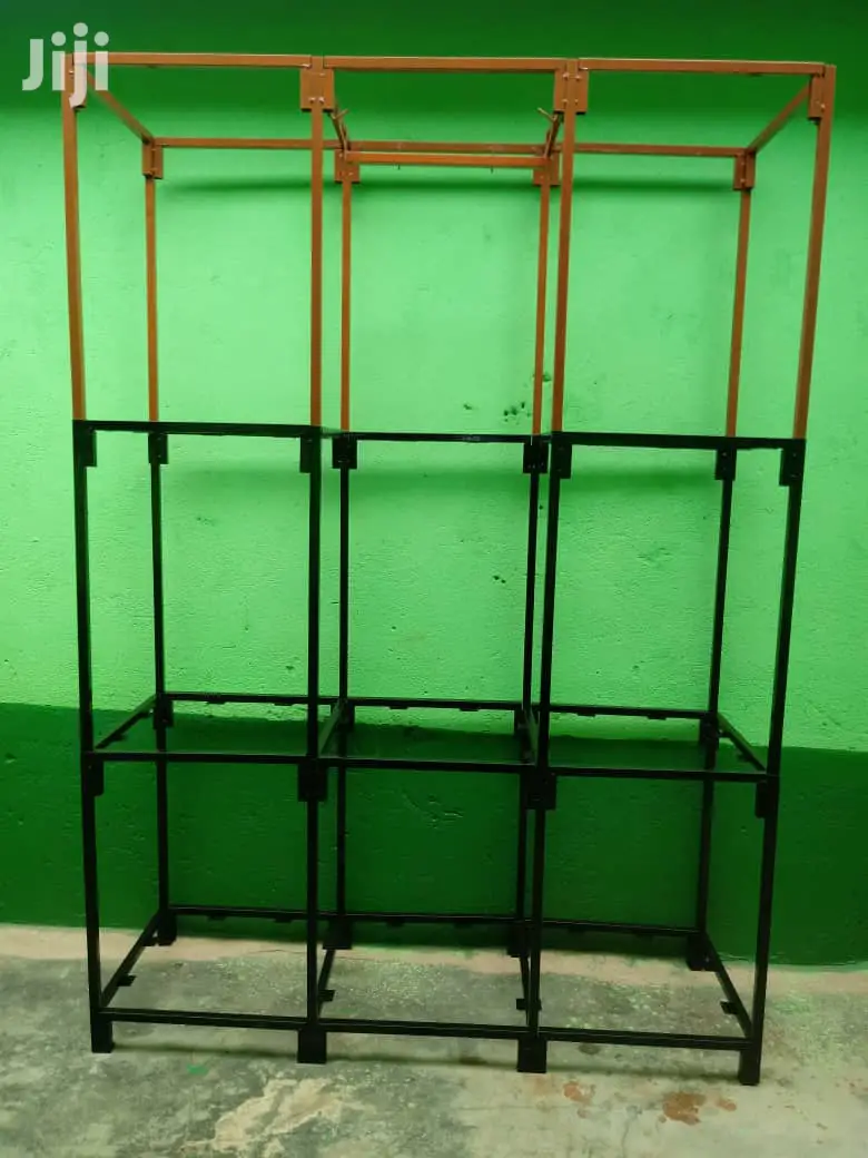 Wardrobe Strong Foldable Steel Metal and Leather (3 in 1)