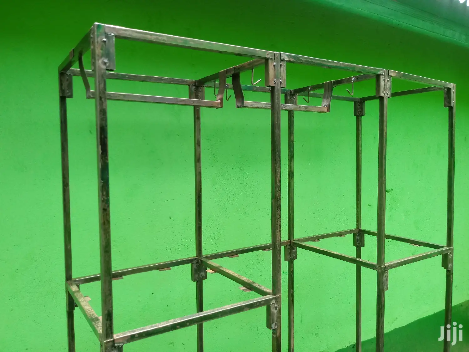 Wardrobe Strong Foldable Steel Metal and Leather (3 in 1)