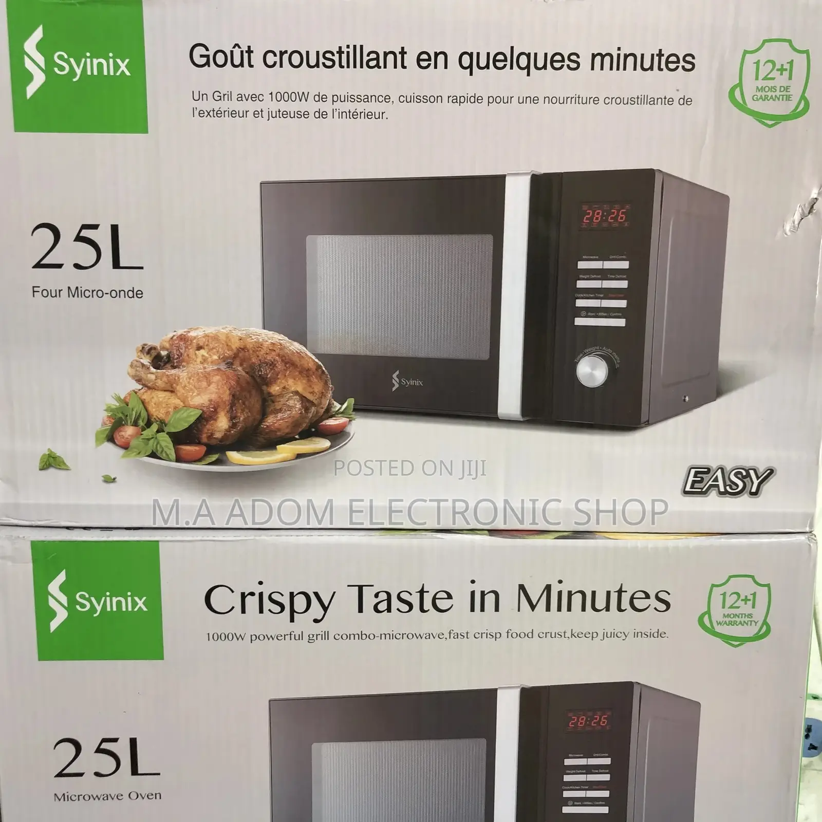Syinix Digital Grill-Combo Microwave Oven – 25L Black *%}{