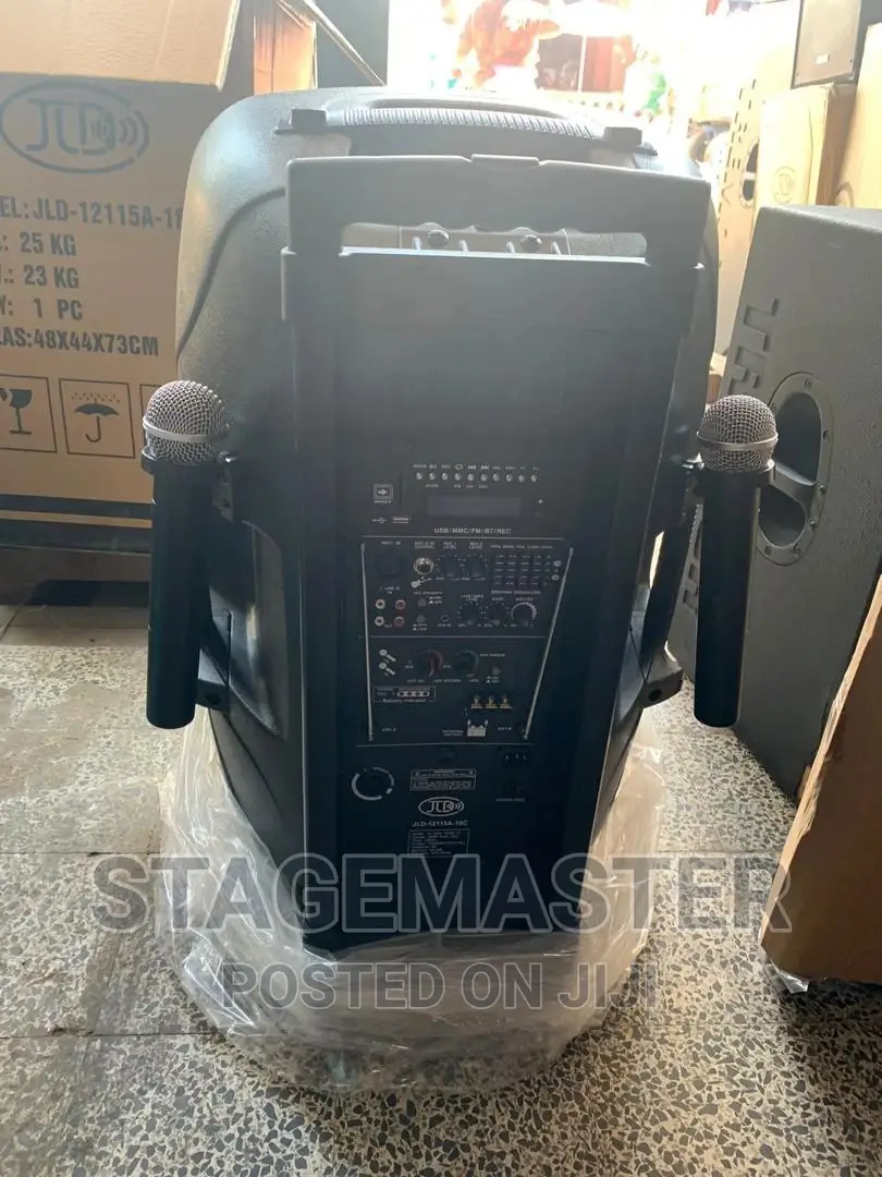 JLD 15" RECHARGEABLE SPEAKER With Added Speaker Stand.