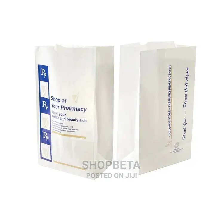 Customized Eco-friendly Pharmacy Paper Bag