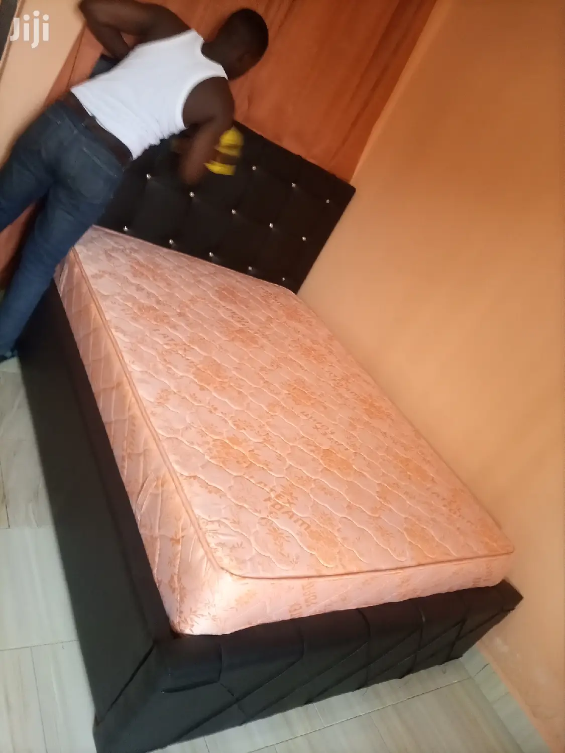 Double Bed With Matress .Free Delivery