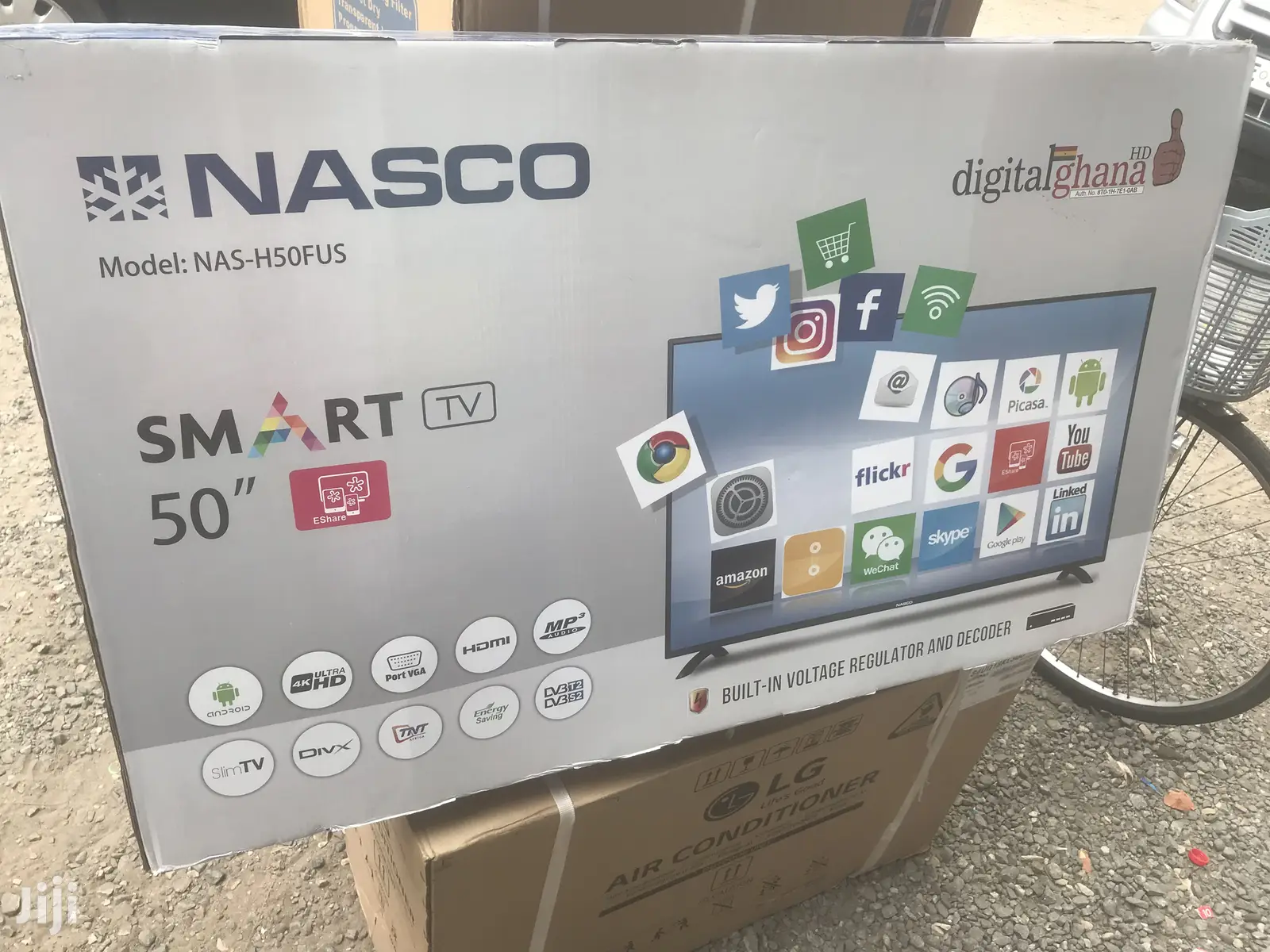 Nasco UHD Flat Satellite Smart TV 50 Inch NAS-H50FUS – GHA
